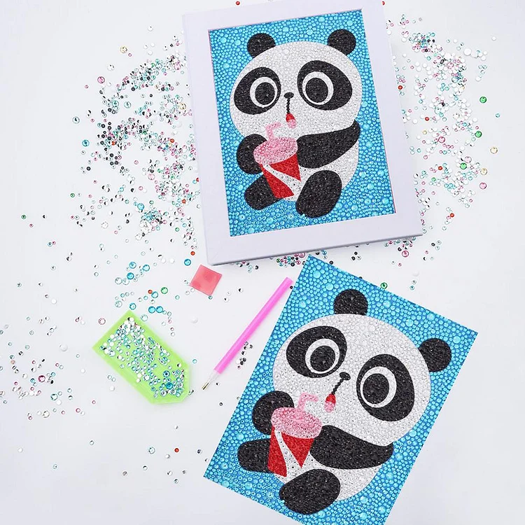 Panda - Full Drill - Special Diamond Painting(20*15cm)-304373.02