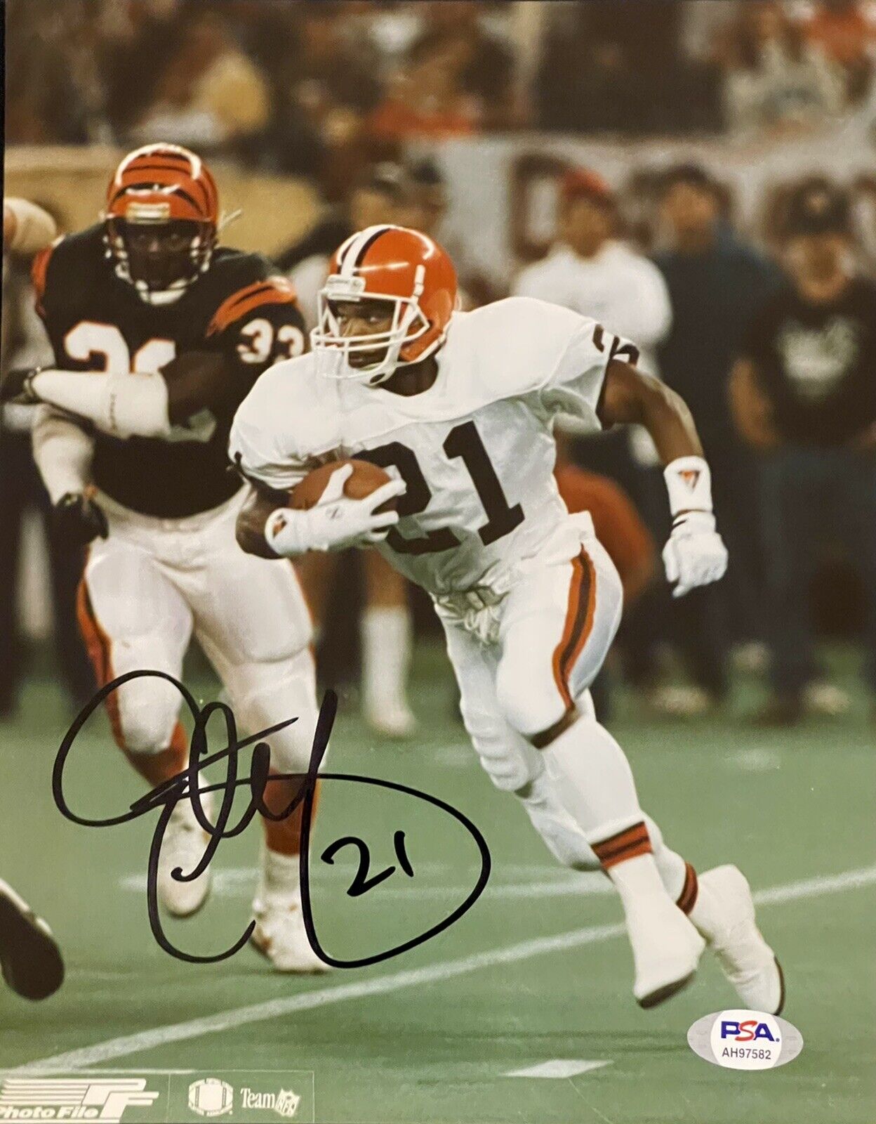 Eric Metcalf Signed Autographed Cleveland Browns 8x10 Photo Poster painting Psa/Dna