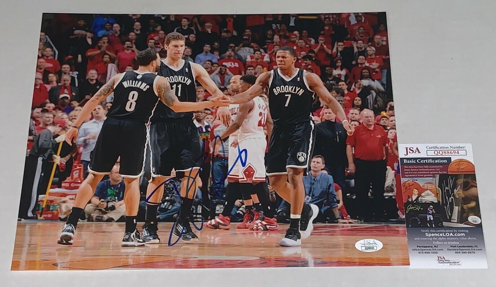 Deron Williams signed Brooklyn Nets 11x14 Photo Poster painting autographed JSA