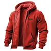 Men's Vintage Western Cowboy Fleece Pocket Full Zip Long Sleeve Hoodie Jacket by Inlyline