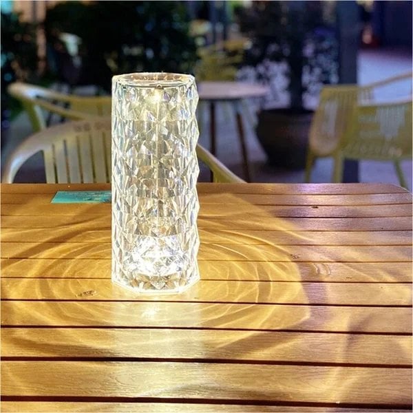 Touching Control Rose Crystal Lamp - tree - Codlins