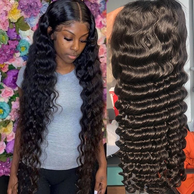 Pineapple Wave HD Lace Wigs 200% Density Human Hair Skin Melted HD lace Wigs