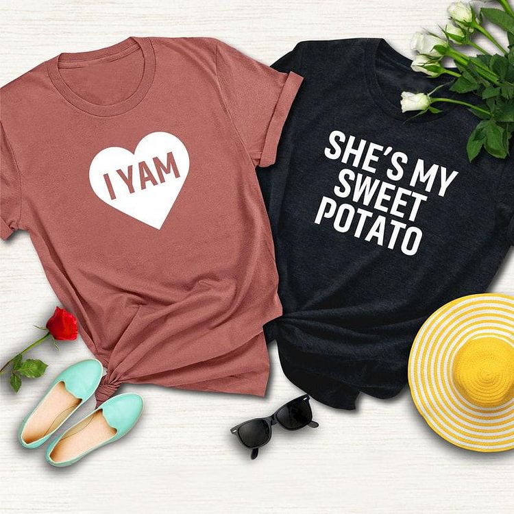 She's My Sweet Potato I Yam Matching T-shirts
