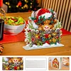 Acrylic Christmas Cow Double Sided Diamond Painting Paper Towel Holder
