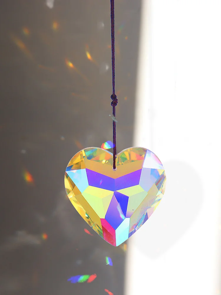 Crystal Windchimes Ornaments Love Outdoor Garden Balcony Window Room Decor