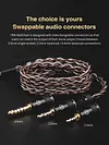 Earphone Wire Silver-Plated Copper OFC Copper Earphone Cable for TRN MT1 MAX TA4