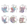 6pcs Fairy Shoes Double Sided Special Shape Diamond Painting Keychains