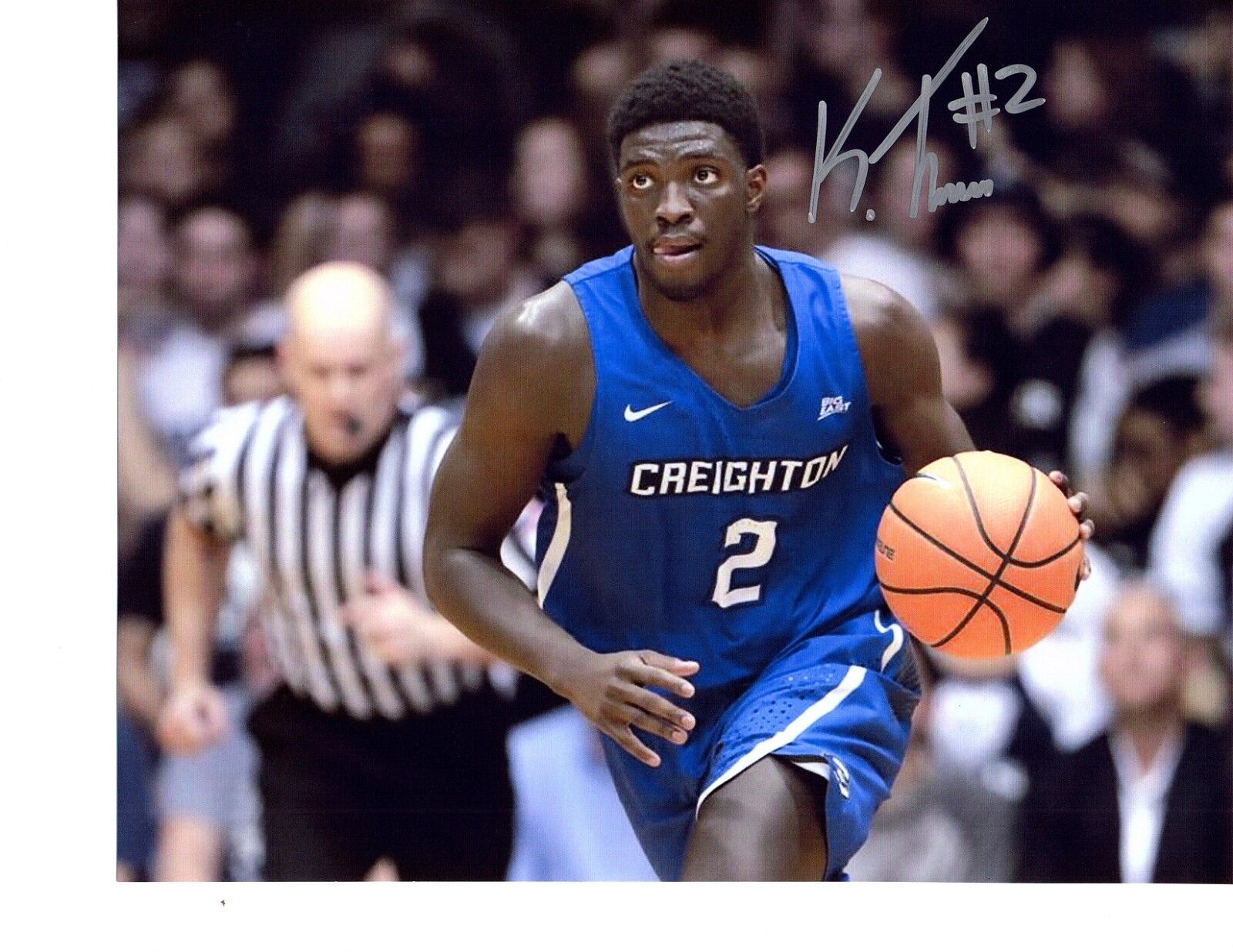 Khyri Thomas Creighton Blue Jays basketball Signed Photo Poster painting 8x10 Autograph Pistons!