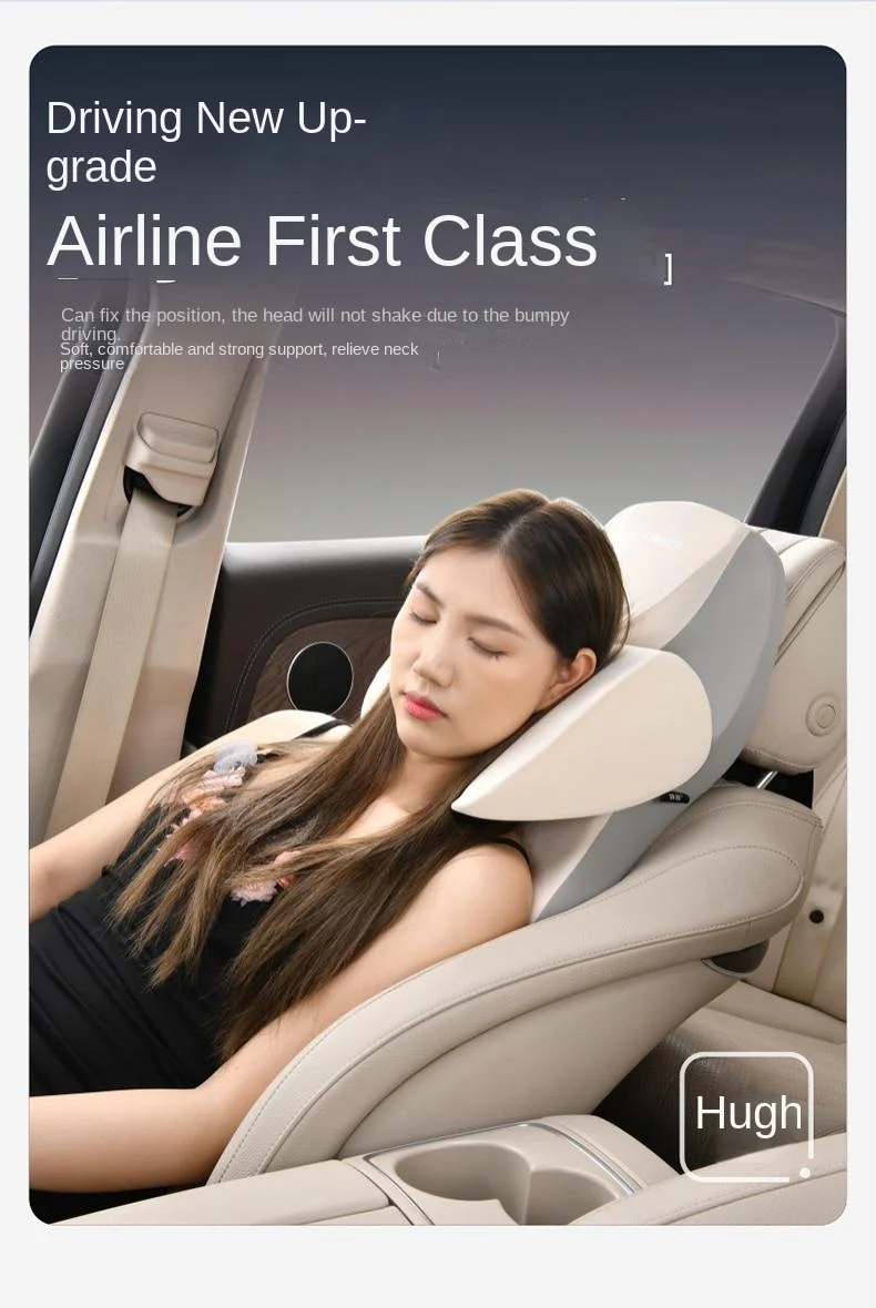 Car adjustable sleeping memory foam headrest