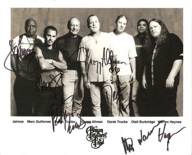 REPRINT - ALLMAN BROTHERS BAND Gregg - Derek - Jaimoe Signed 8 x 10 Photo Poster painting Poster