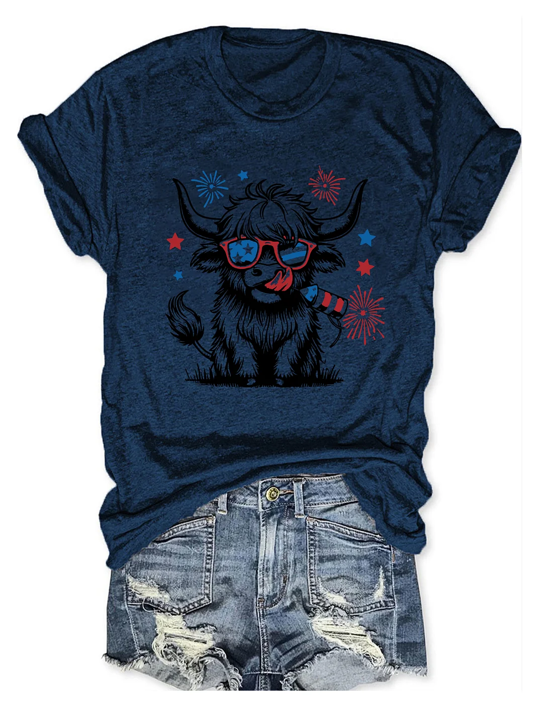 4th July Heifer T-Shirt