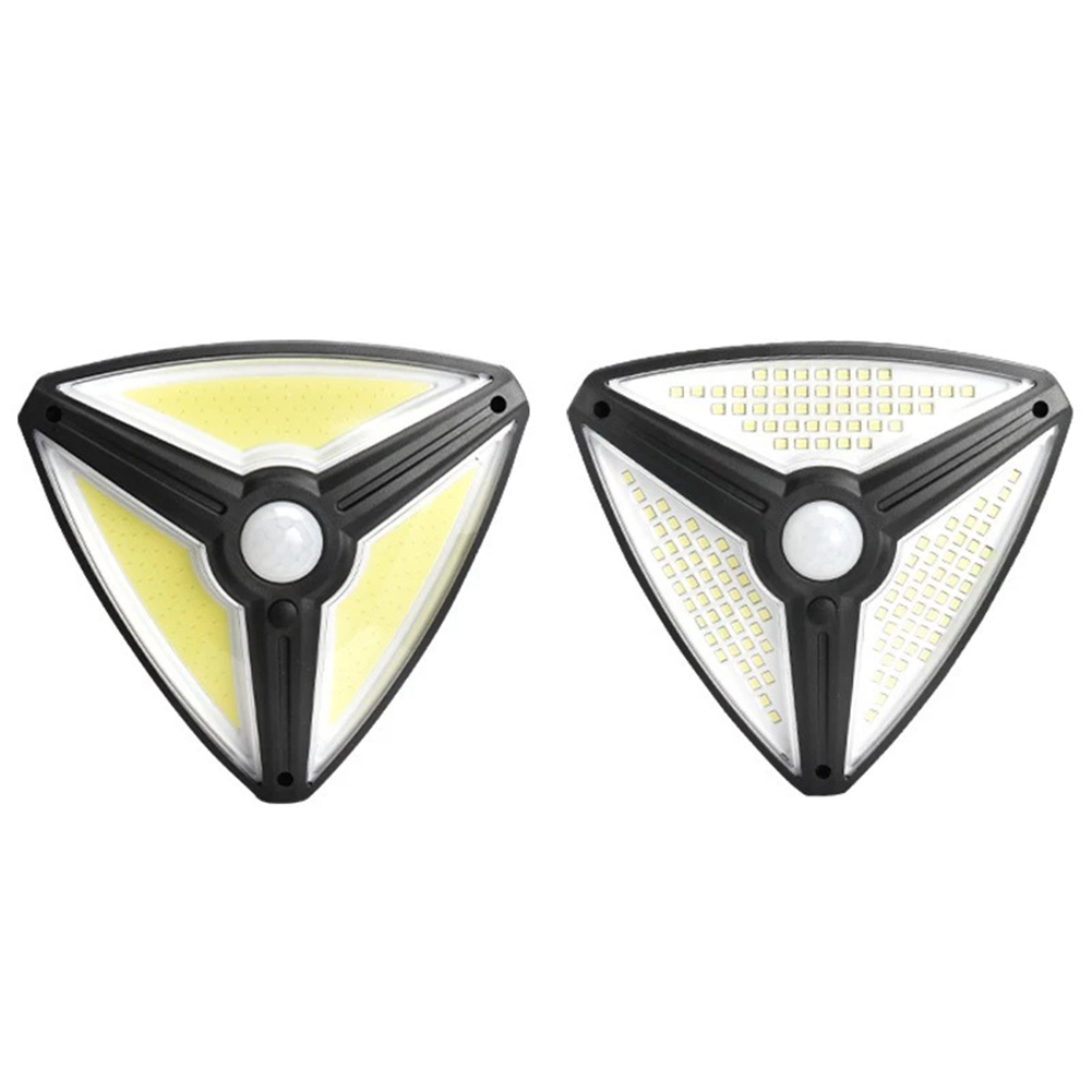 

138 LED Solar Motion Sensor Garden Wall Light Outdoor Triangle Street Lamp, 138smd, 501 Original