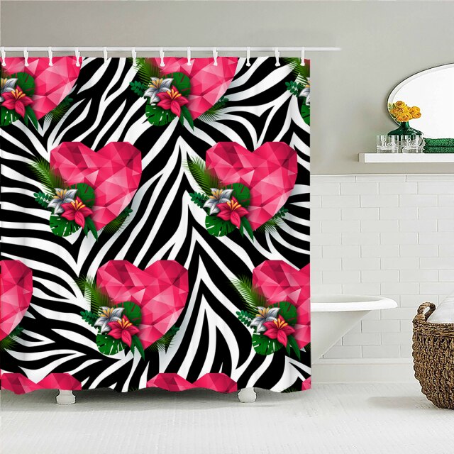 

Shower Curtain – Rose Flowers leaves-180*180cm, 501 Original