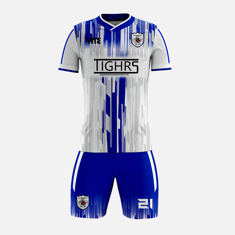 YITE | YTZQ162-Blue  And White  Soccer Uniforms