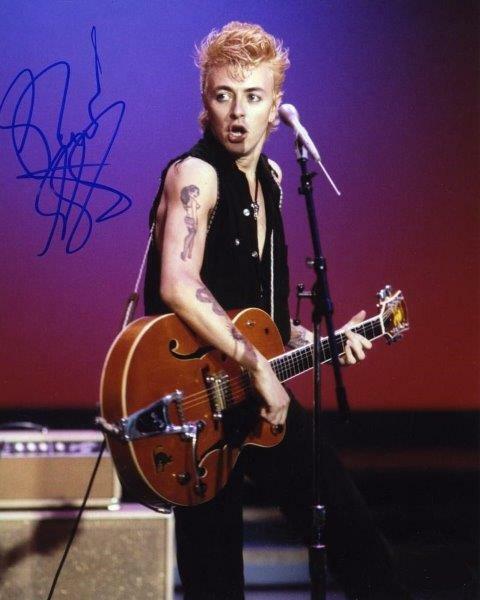 REPRINT - BRIAN SETZER Stray Cats Guitar Signed 8 x 10 Photo Poster painting Poster RP Man Cave