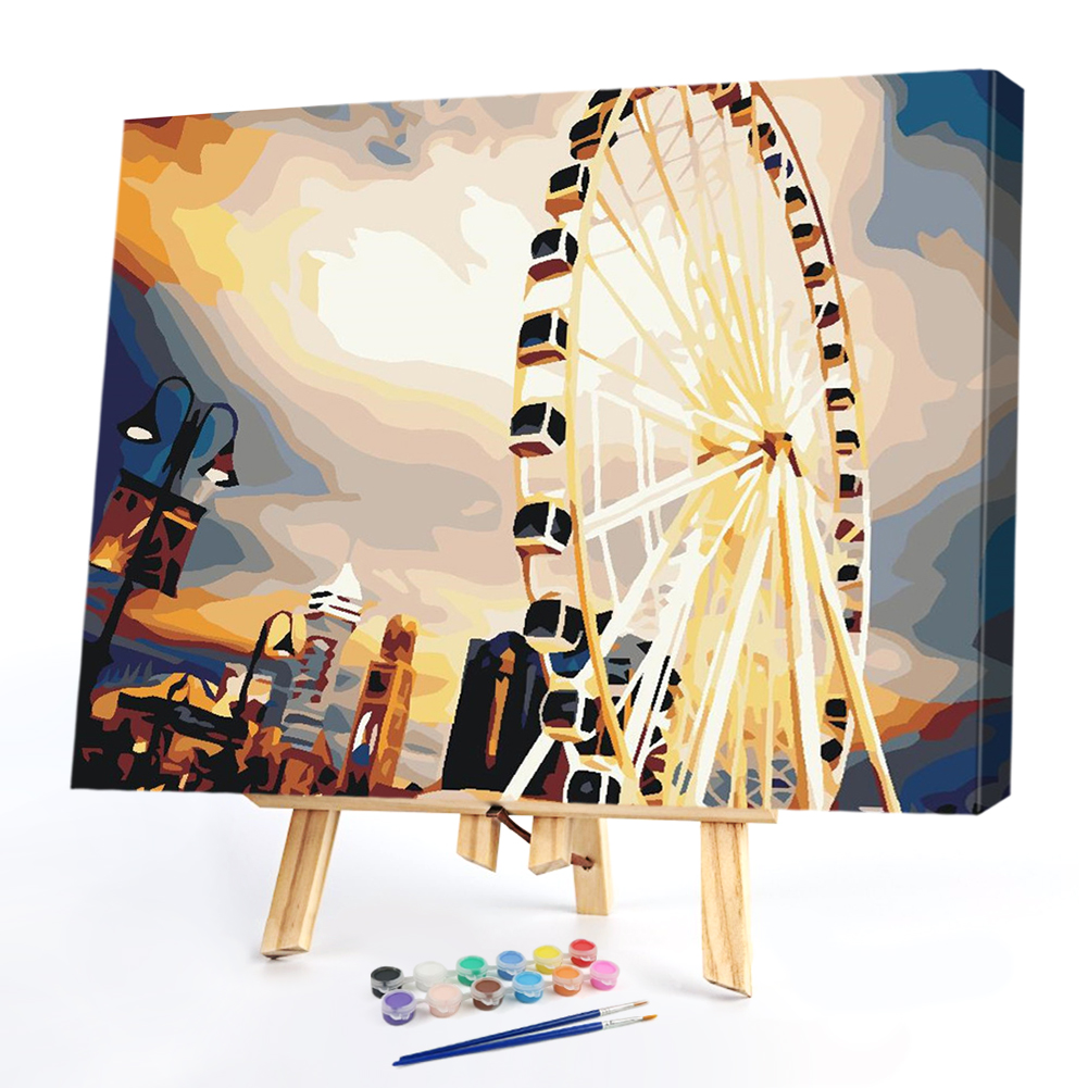 

40*50CM Paint By Numbers-Ferris Wheel, 501 Original