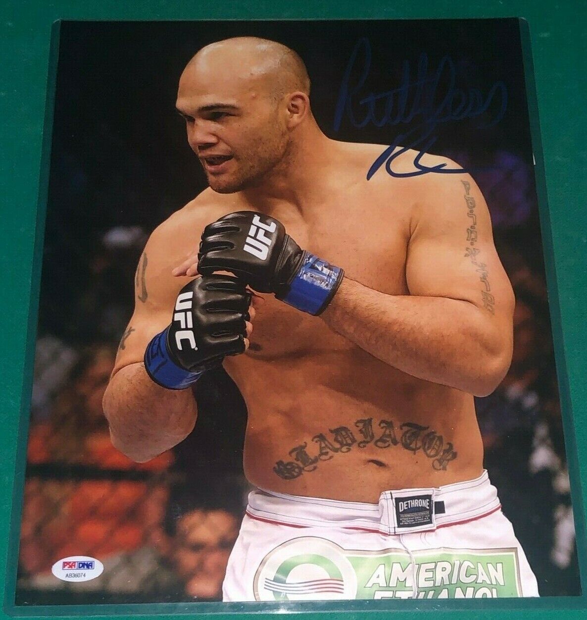 Robbie Lawler signed UFC HOF MMA 11x14 Photo Poster painting autographed PSA COA