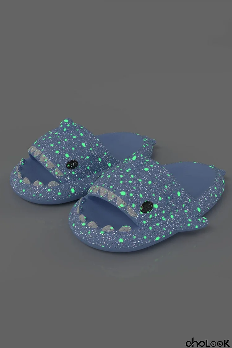 Glow-in-the-dark Shark Slippers