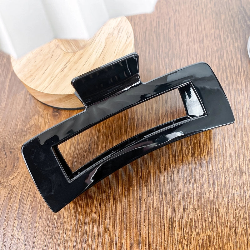 Minimalist Solid Color Arylic Hair Claws