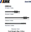 AMK 2-Joint 1/10 Capra Drive Shaft Offset Portal Axle Constant Velocity Driveshift UTB10 CVD Stub Shaft for RC Crawler Axial 1.9 Capra F9 Upgrades