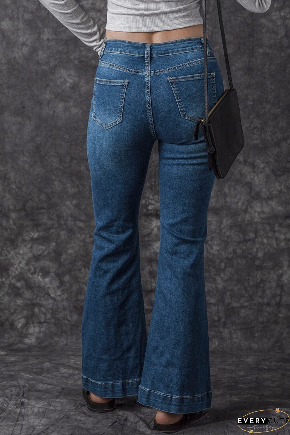 Trendy Flared Leg Jeans
