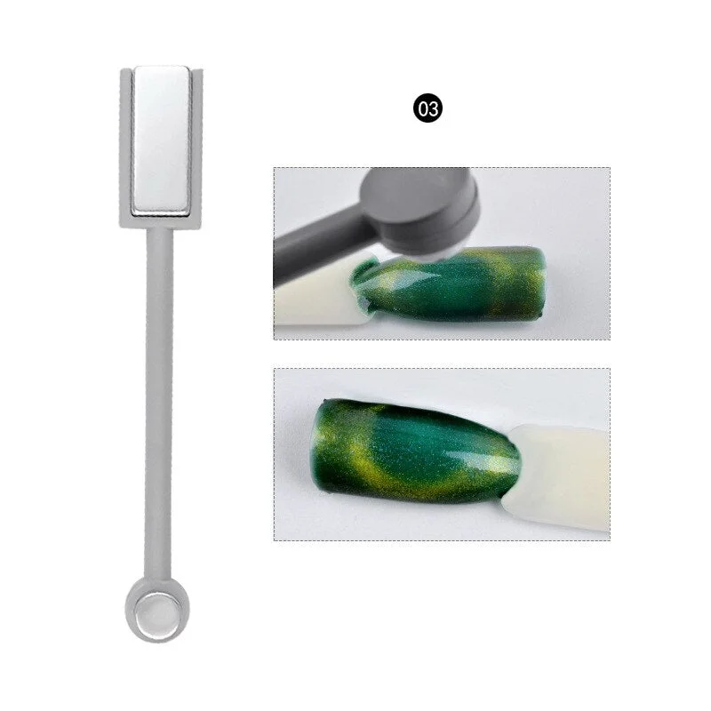 1pcs Nail Art Magnet Stick Cat Eye Effect Powerful Magnet Nail Tool Which Can Be Used To Polish The Nails with UV Gel for Cats