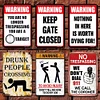 (Multi Style)Warning Sign - Vintage Metal Signs - 20*30cm - Warning