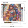 Diamond Painting -DIY Round Drill Girl(40x40cm)