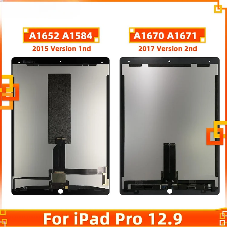 For iPad Pro 12.9" A1584 A1652 A1670 A1671 LCD Display Touch Screen Digitizer Sensors Assembly Panel with Small Board