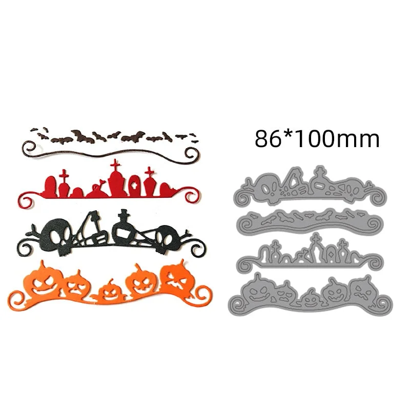 Metal Cutting Dies Halloween Magic Witch 2021 New Craft Dies Stencils Dies For DIY Scrapbooking Paper photo Cards Embossing Dies