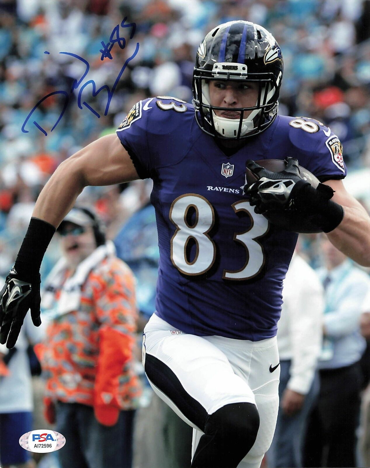 DANIEL BROWN signed 8x10 Photo Poster painting PSA/DNA Baltimore Ravens Autographed