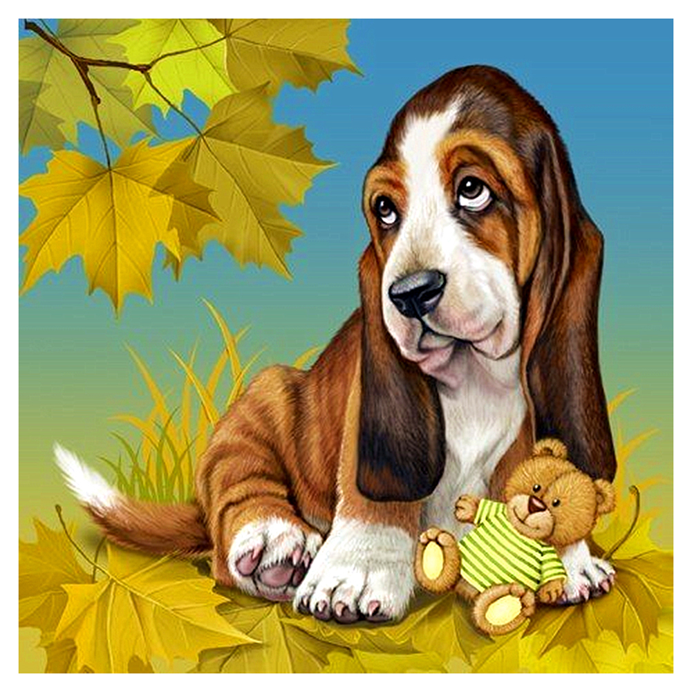 

Dog - 11CT Stamped Cross Stitch - 36*36CM, 501 Original