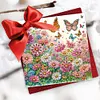 6Pcs carte de voeux fleur-bricolage
