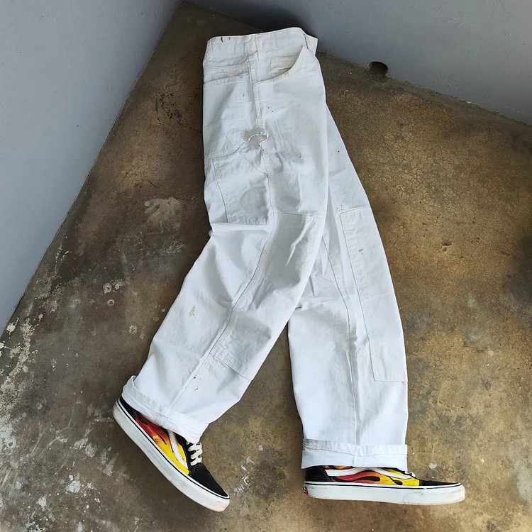 Men's Straight Rolled Casual Pants