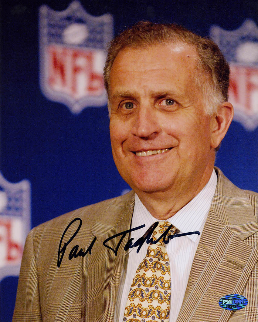 Paul Tagliabue SIGNED 8x10 Photo Poster painting Former NFL Commisioner PSA/DNA AUTOGRAPHED