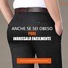 Gioiacombo&trade; Pantaloni classici da uomo elasticizzati