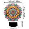 (US Local)DIY 5D Diamond Painting Acrylic Mandala  Night Light Lamp Home Decoration Ornament Gift Kit