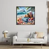 Beach Scenery-11CT Stamped Cross Stitch 50*50cm/19.69*19.69in tapestrymarket