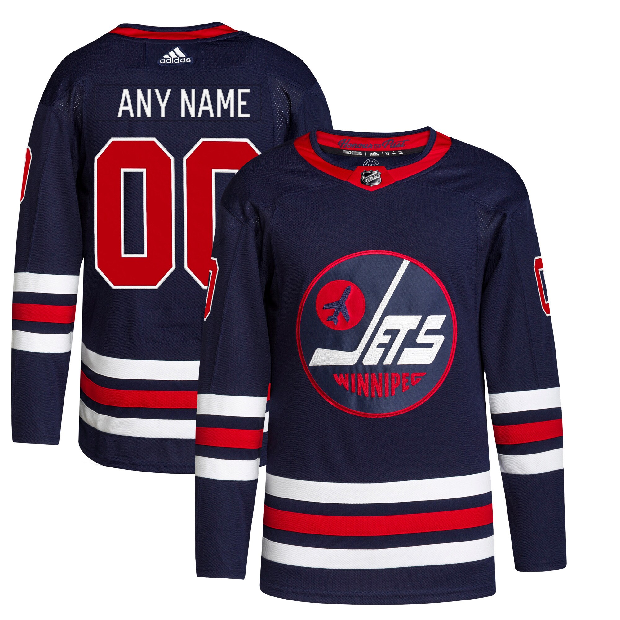 Winnipeg Jets   Alternate 2021/22 Primegreen  Custom Jersey – Navy mysite