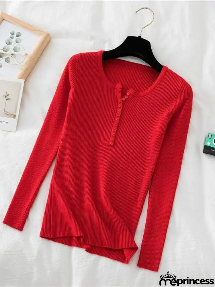 Women's Polyester V-Neck Full Sleeves Solid Pattern Sweater