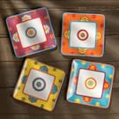 Galicia Square Salad Plates Set