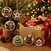 6pcs DIY Pearl Diamond Painting Christmas Tree Hanging Ornaments