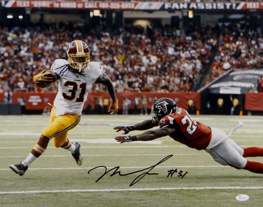 Matt Jones Signed Washington Redskins 16x20 Against Falcons Photo Poster painting- JSA W Auth