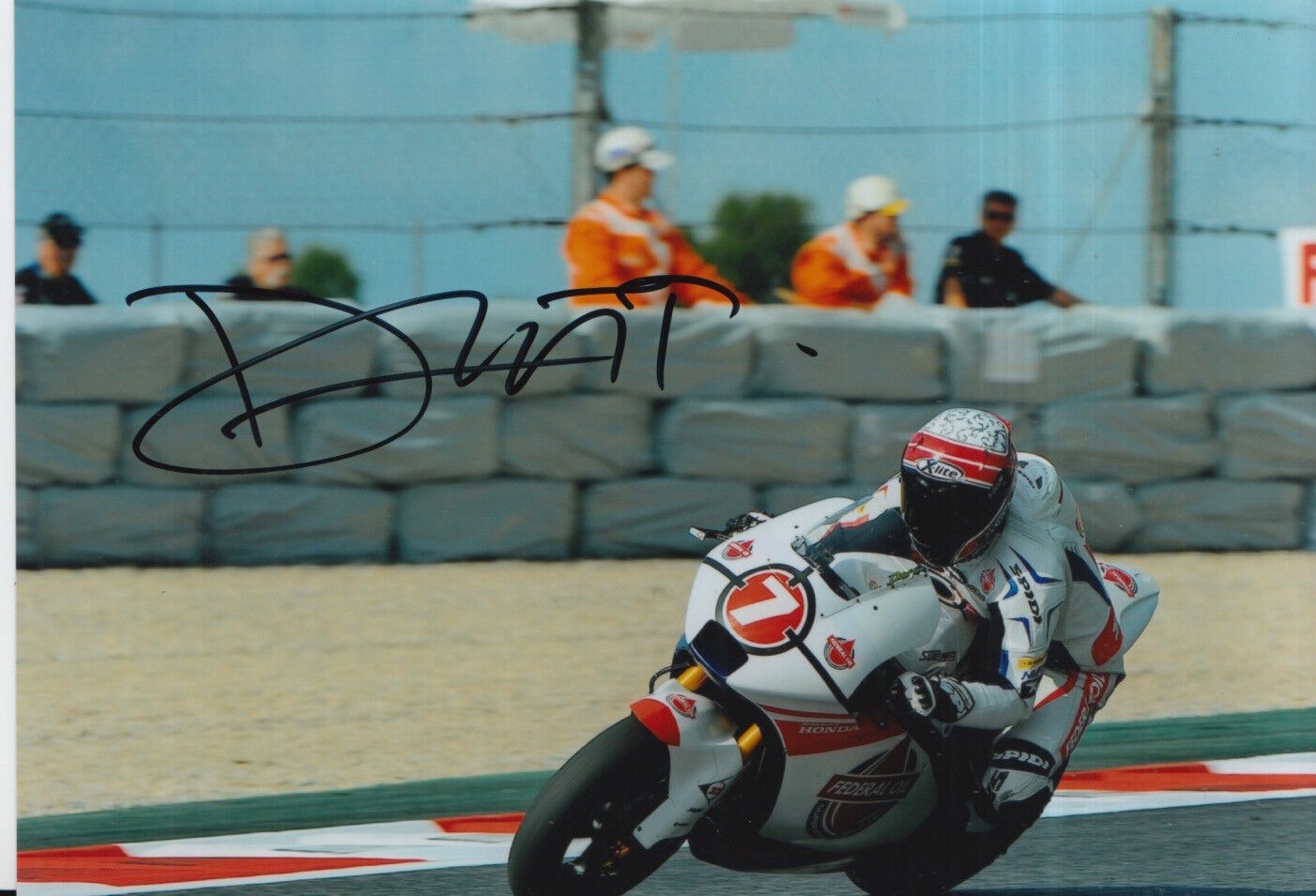 Doni Tata Pradita Hand Signed 7x5 Photo Poster painting Federal Oil Gresini Moto2 MotoGP 12.