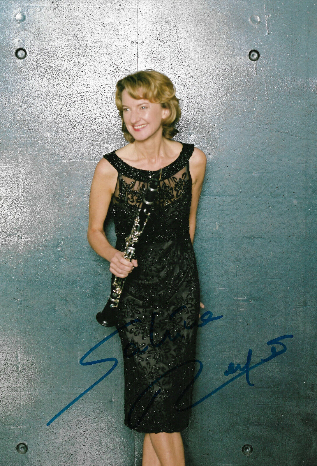 Sabine Meyer Fl?tist signed 8x12 inch Photo Poster painting autograph