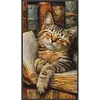 Book Cat-11CT Stamped Cross Stitch 40*70cm(Big Size) tapestrymarket