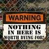 Warning - Metal Tin Signs(8*12Inch/12*16Inch)