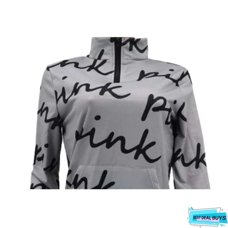 Letter Printed Zipper Set