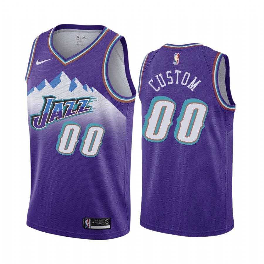 Custom Utah Jazz Thowback Jersey mysite