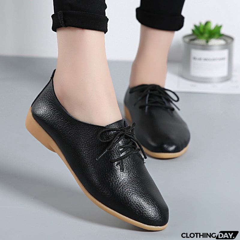 Solid Color Lightweight Round Toe Loafers